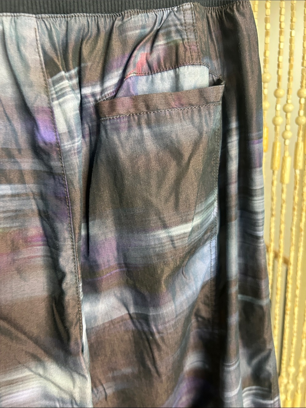 FP Movement Mesmorize Me Black and Purple Brush-Effect Cargo pants - Picture 9 of 16